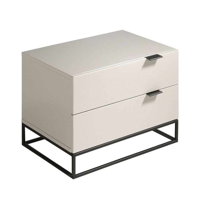 55cm W Manufactured Wood Bedside Table