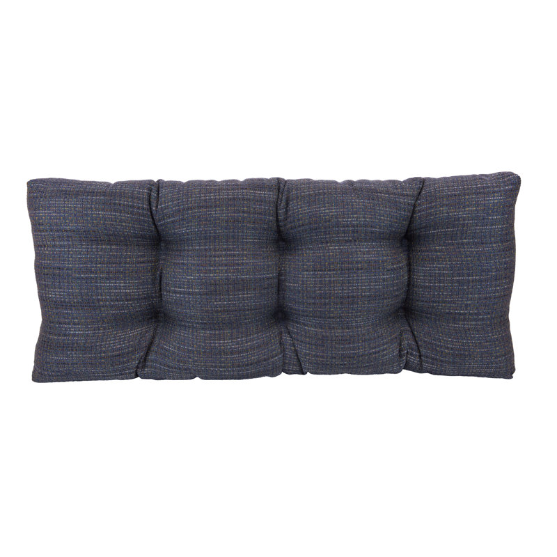 Coussin de banc antidérapant Omega, En jean, L 33 po x P 14 po