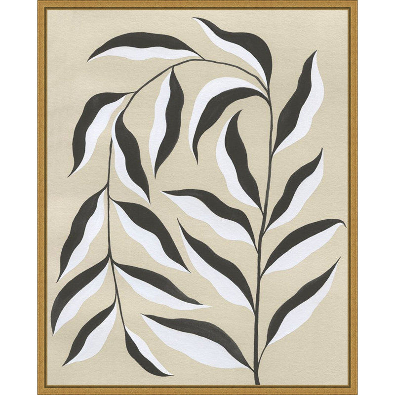 Émergence de mauvaises herbes II par Grace Popp, reproduction d'art sur toile encadrée, H 28 po x l 23 po