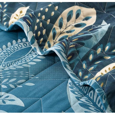 Andrena Microfiber Bedspread with Pillow Shams