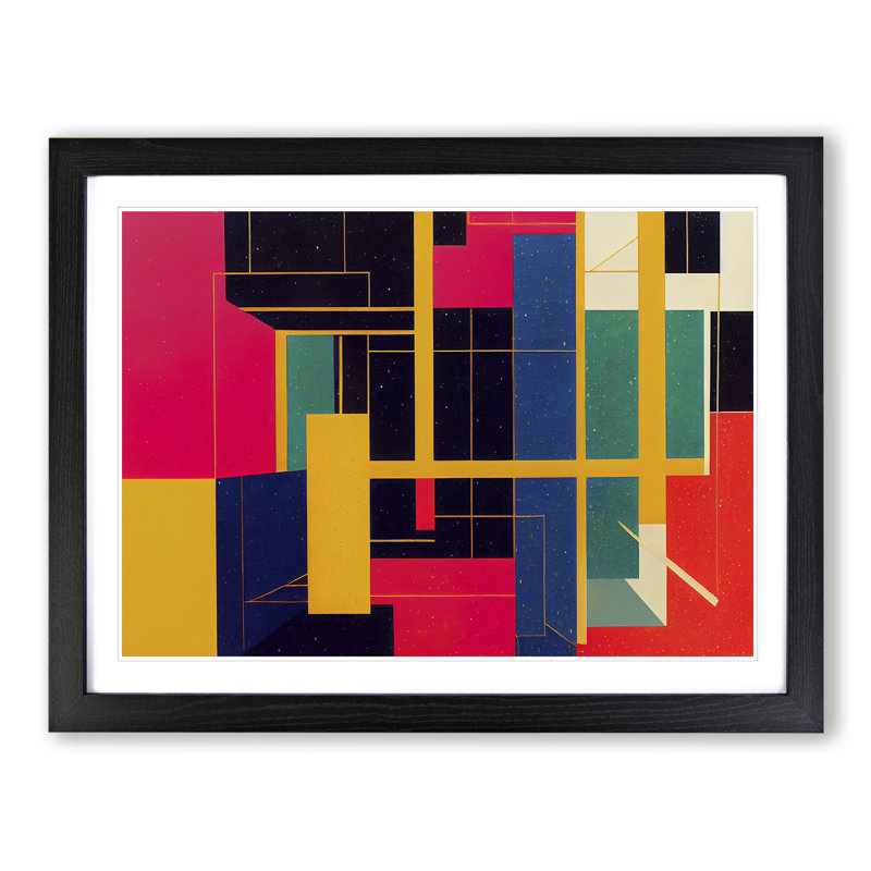 Bauhaus - Framed Print, Black Framed, 46cm H x 64cm W
