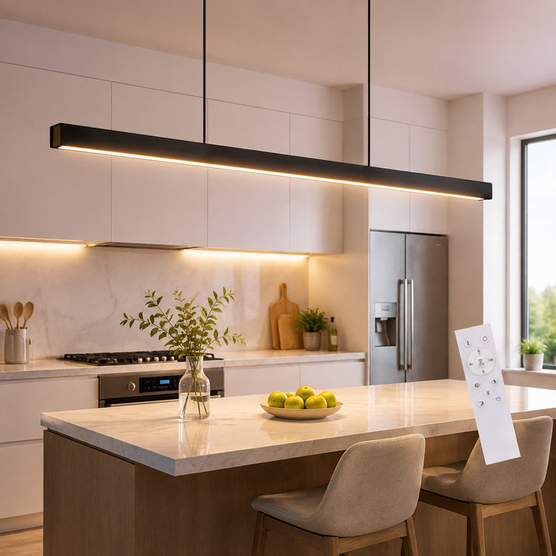 1 - Light Linear LED Dimmable Kitchen Island Pendant