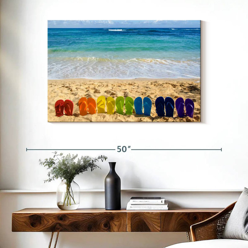 Gillard Sandy Beach Flip Flops, 26" H x 39" W