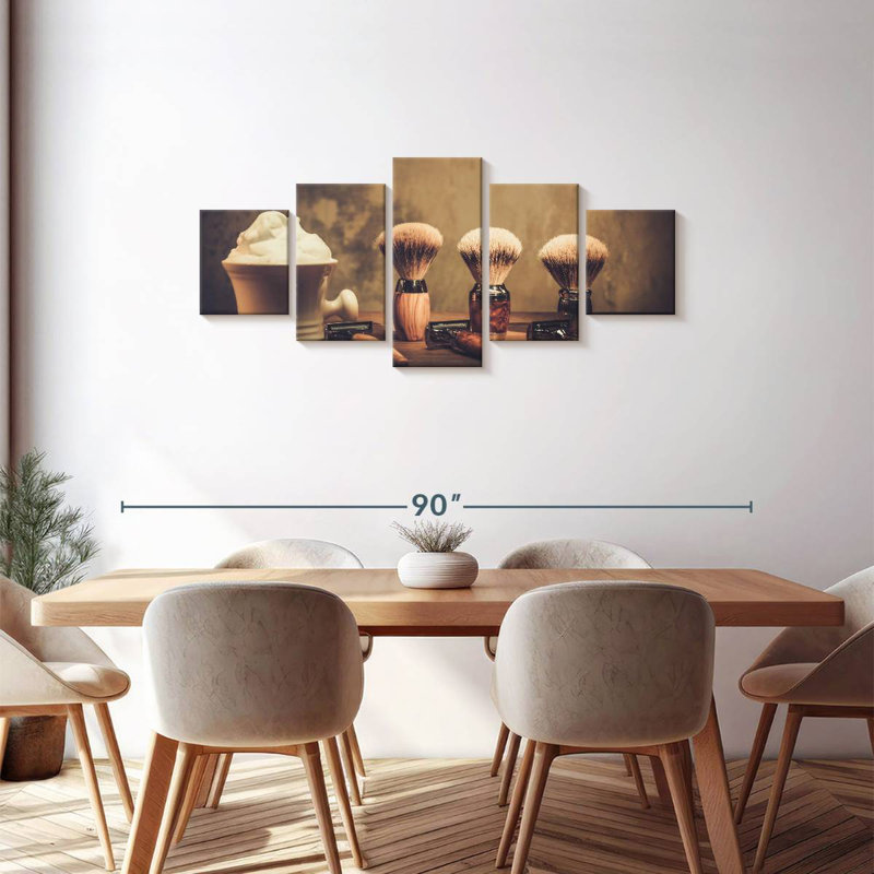 Groomed Gentleman's Salon, 30" H x 68" W