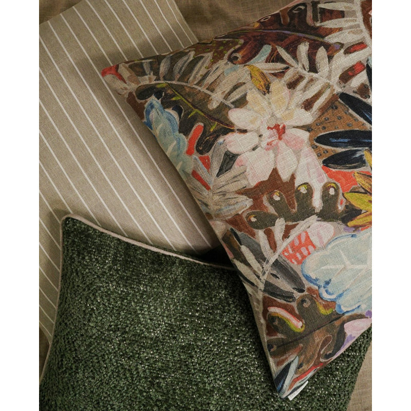 Butler Square Pillow Cover & Insert, Natural, Square 22"