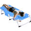 Fauteuil de bronzage réglable avec 5 trous blancs et un fauteuil de bronzage, 31 méridiennes pliantes pour le jardin, la pelouse, le cadre de la piscine, la conception ergonomique, la plage à poches latérales,