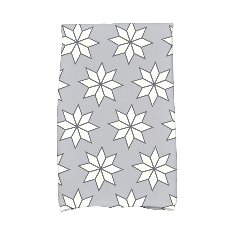 Hand Towel, Gray/White/Black