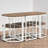 7 - Piece Dining Set, Space-Saving Compact Design, Contemporary Modern, Dining Room