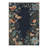 Aazad Florette Floral Machine Washable Grey / Green / Blue Indoor Area Rug with Non-Slip Backing-1952284276
