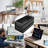Under Desk Drawer,Adjustable Height 15In Drawer Pull Out For Desks Carbon Steel Hidden Drawers