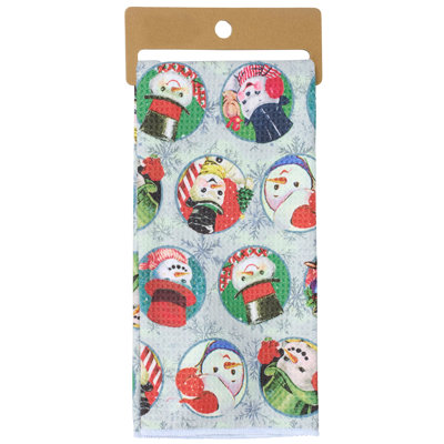  Retro Snowman Kitchen Towel - 18" x 26"