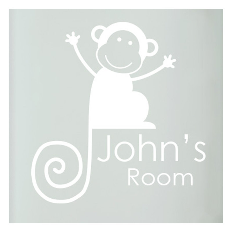 Animals Wall Decal, White