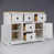 White/Brown Solid Wood/MDF