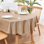 Nappe ovale, nappe ovale géométrique moderne, nappe rayée intérieure / extérieure imperméable, infroissable, durable, nappe pour tables ovales, 60 x 84 po