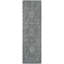 Tapis oriental en viscose / laine touffeté à la main bleu / gris foncé Samaniego-19503085