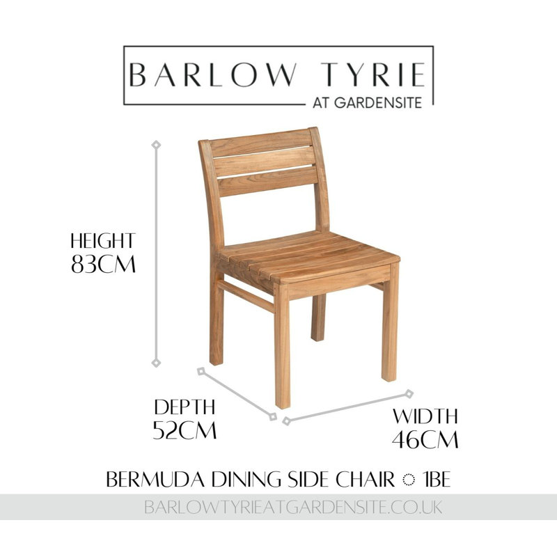 Bermuda Outdoor Teak Dining Side Chair