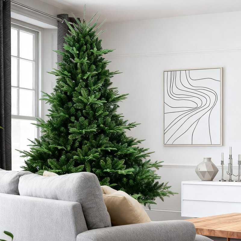Arbre de Noël artificiel épinette de luxe dense et réaliste Luxury, Non, H 7,5 pi