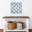 «Cheatum Blue Single Moroccan Tile», reproduction encadrée sur toile par Eva Watts-183226472