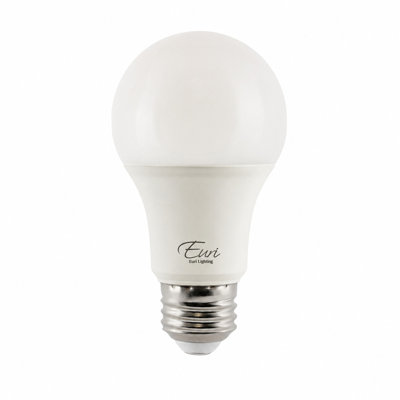 Euri Lighting A19 LED Bulbs, 9W, 810 lm, 60W Eq., 3000K, E26, CEC/JA8, UL, 2-Pack