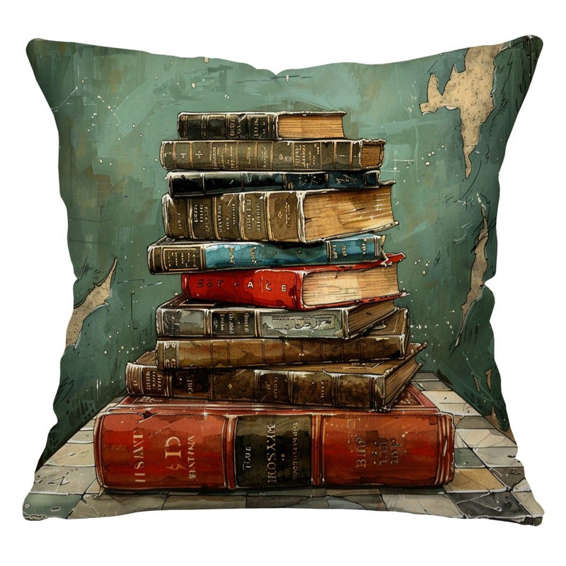 Coussin réversible Stacked, H 14 po x l 14 po