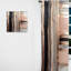 Or rose et formes roses en I contemporain - Rideau abstrait - Velours obscurcissant - 1 panneau-107582761