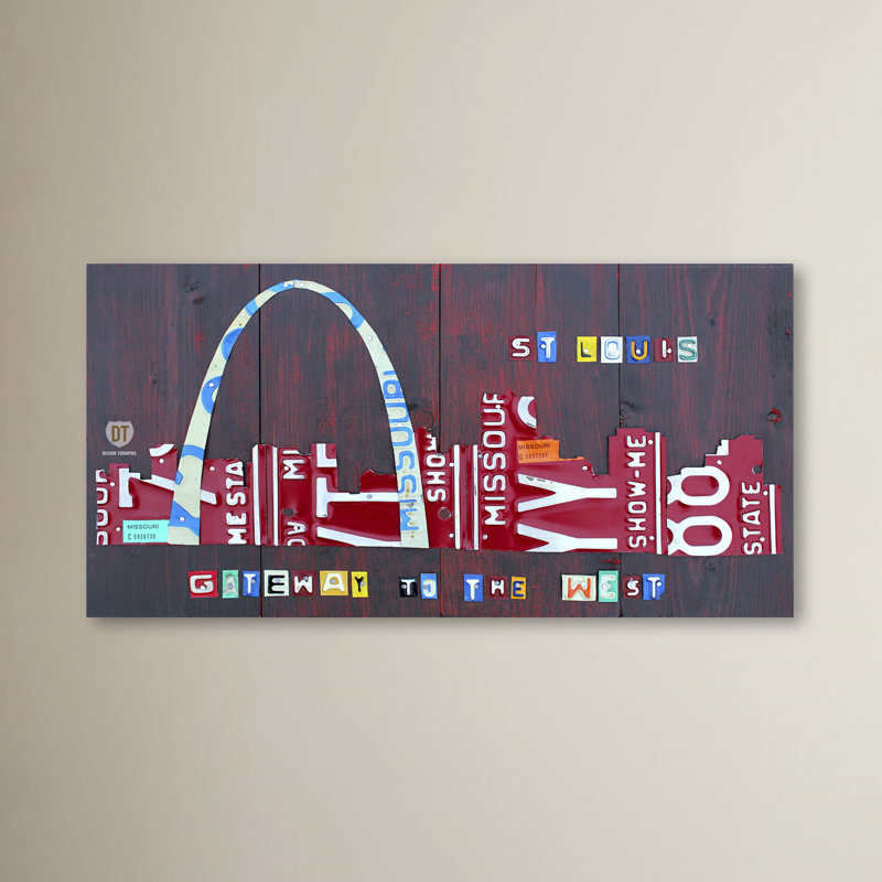 « st. louis », impression sur toile tendue, H 24 po x l 47 po x P 2 po