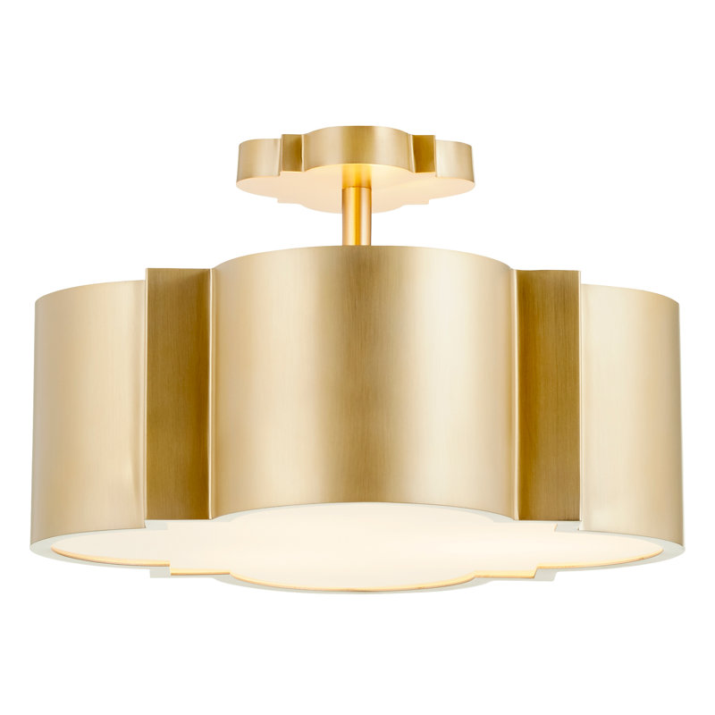 Wyatt 3 - Light Geometric Chandelier, Gold