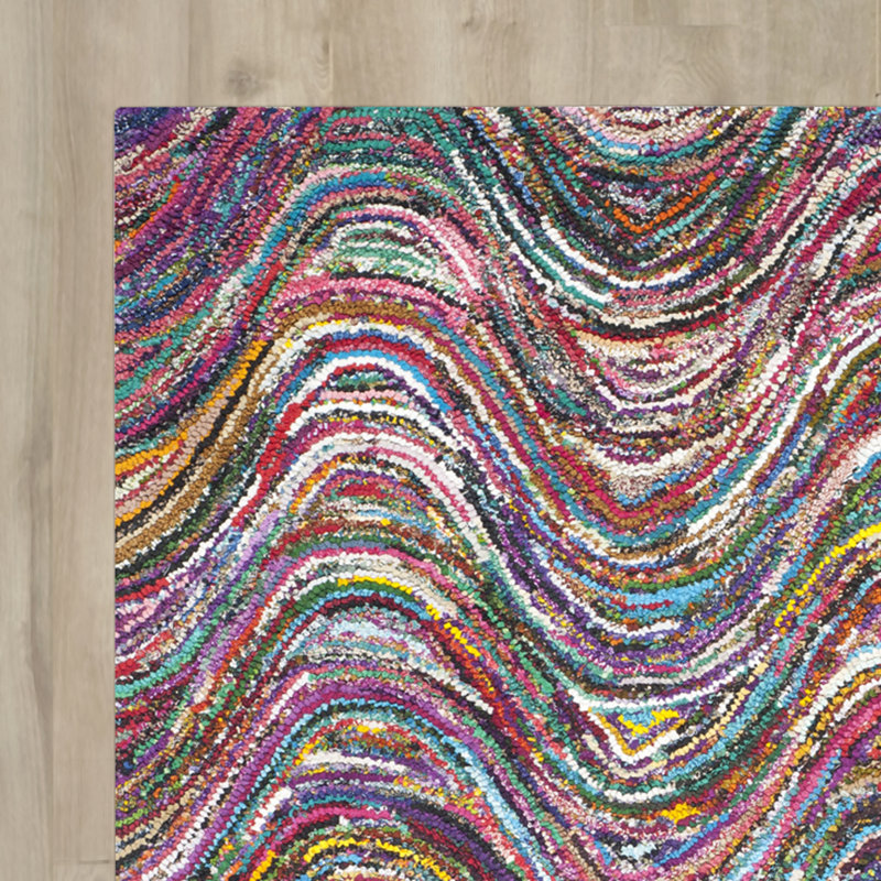 Anaheim Hand Tufted Cotton Abstract Rug, Runner 2'3" x 7'