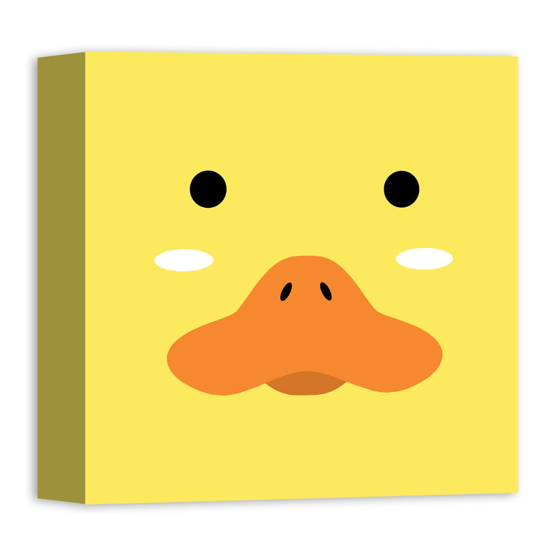 Art pour amis canard Marko, Toile tendue, H 12 po x l 12 po x P 1,25 po
