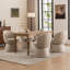 Chaises de salle à manger rembourrées modernes, chaises de baril pivotantes en tissu Boucle, chaises d'appoint à oreilles, chaises de coiffeuse-2100939282