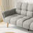 Modern 76.7 in. Flared Arm Linen Rectangle Convertible Sofa