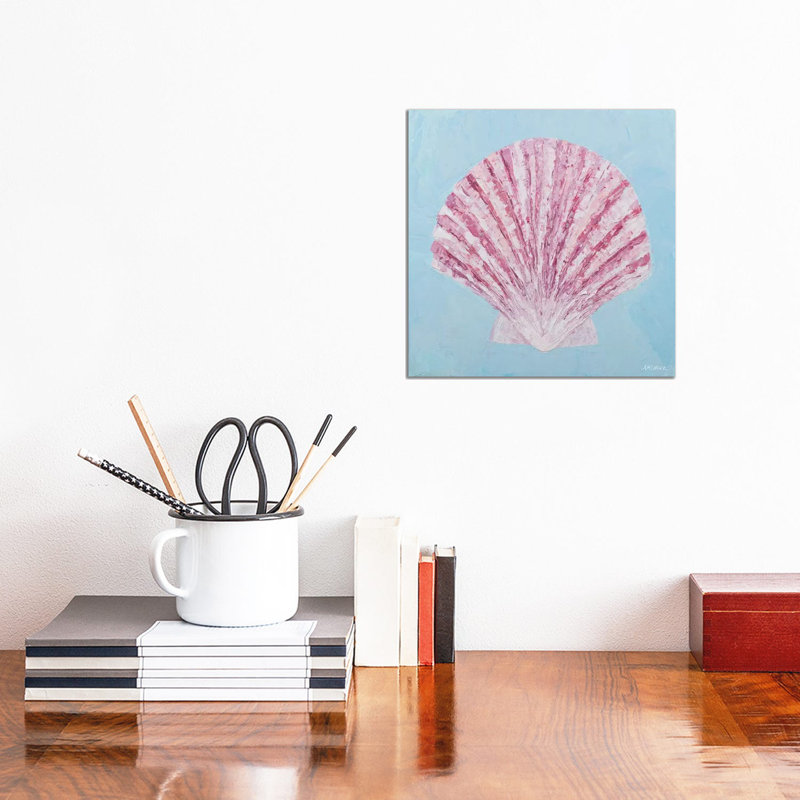 Conch & Scallop II by Ann Marie Coolick - Wrapped Canvas Painting, 30.48 cm H x 30.48 cm W