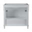 Meuble-lavabo simple 36 po avec plateau en marbre de Carrare blanc-1763382775
