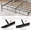 Lit plateforme en bois massif avec tête de lit Loronda Mid Century-279800825-274824083