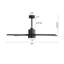5 - ABS Blades Indoor Ceiling Fan with Light and Remote-821444180-814031641-821444182
