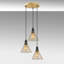 Luminaire suspendu conique à 3 lumières