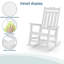 Chaise Adirondack berçante en plastique Anick-1357277756