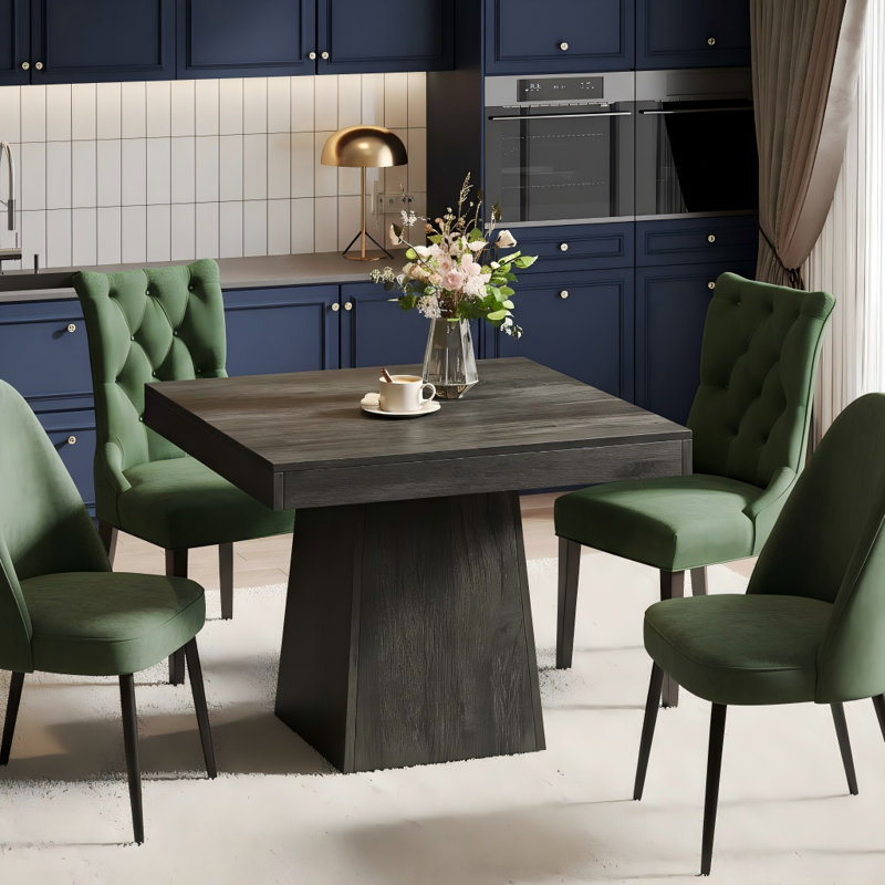 31.5" Dining Table, Square Farmhouse Kitchen Table Dinner Table