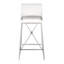 Medallion Upholstered Bar Stool with Metal Frame-342386854-342386857-342386858