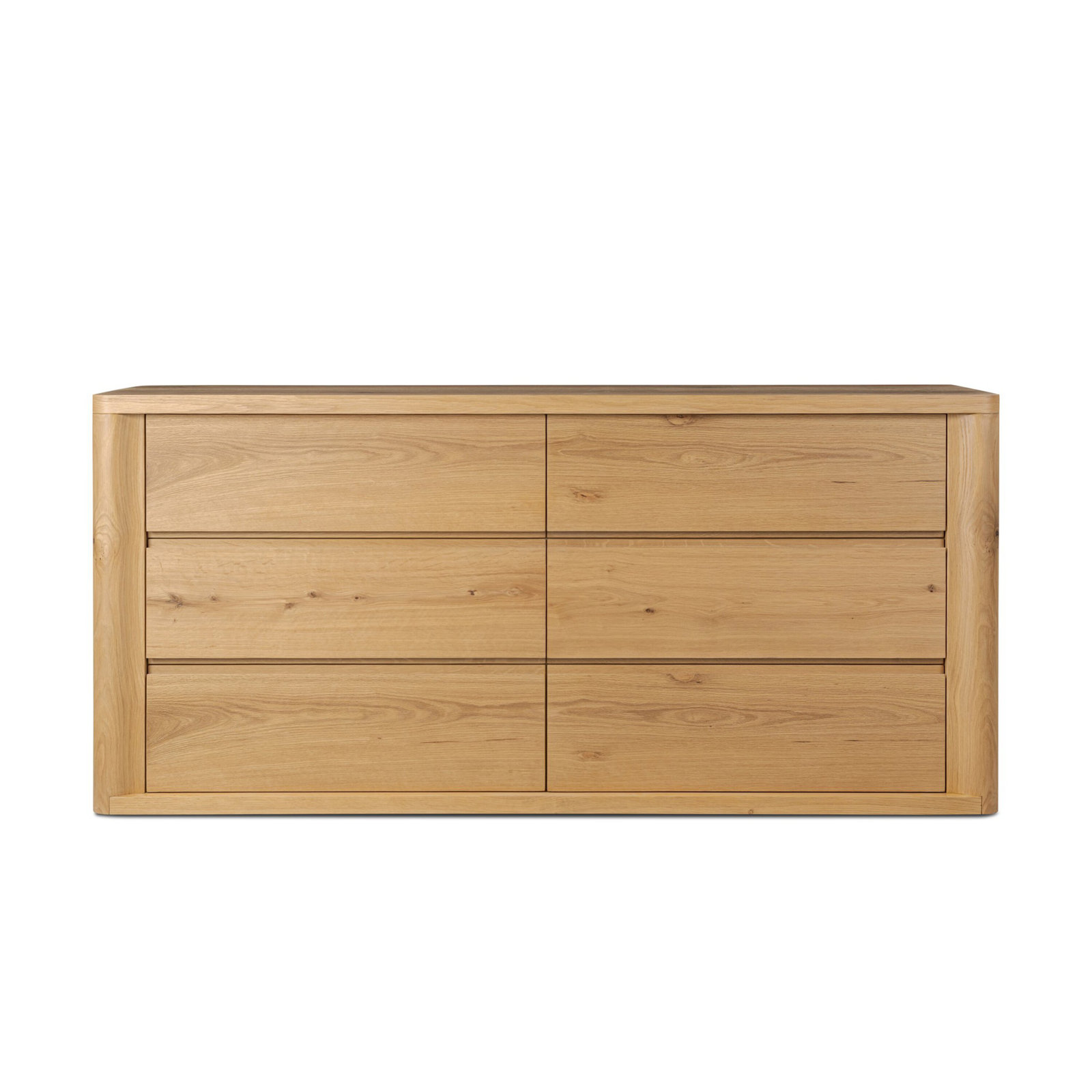 72" Oak Double Dresser