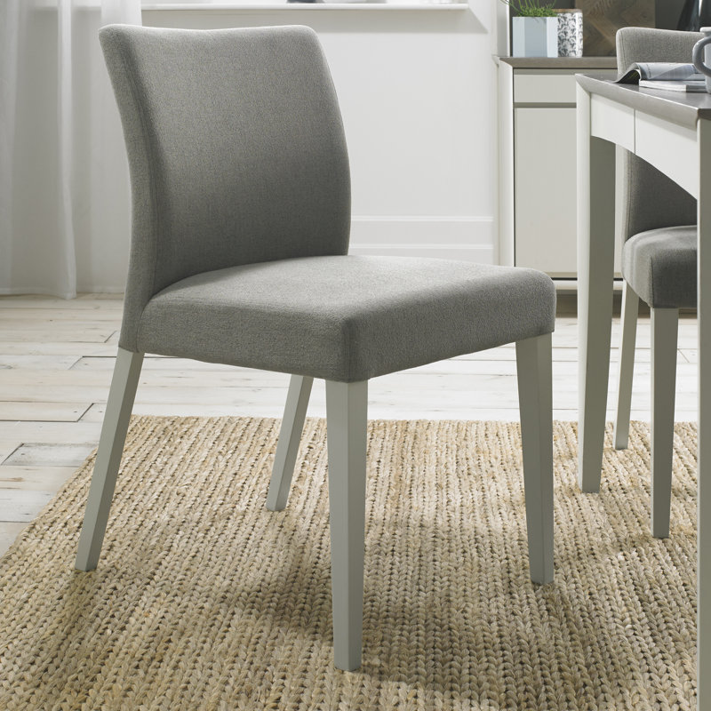 Izzie Upholstered Side Chair, Beige, Ivory
