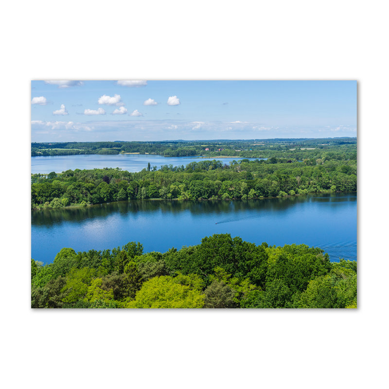 Forest by the lake 1 Piece Wrapped Canvas Wall Art