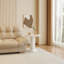 58 cm Cream White Round Side Table