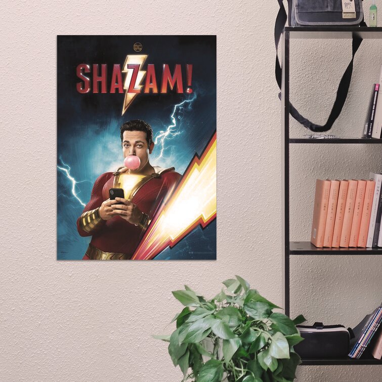 MightyPrint Shazam Movie Zachary Levi Dc Comics Wall Décor | Wayfair