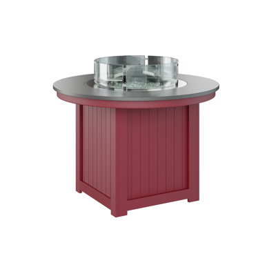 Berlin Gardens Donoma 44″ Round Dining Fire Pit Table