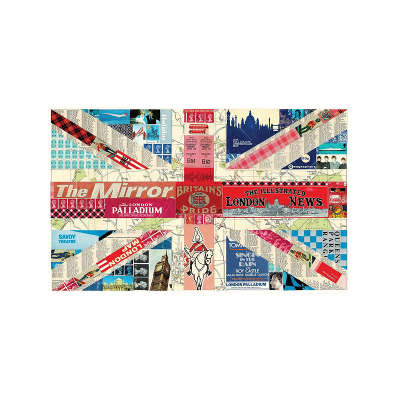 Union Jack Flag - Wrapped Canvas Print, 66.04 cm H x 45.72 cm W x 3.175 cm D