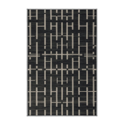 Tapis gris lavable à la machine