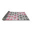 Tapis géométrique rose / gris Shamiera-496482665