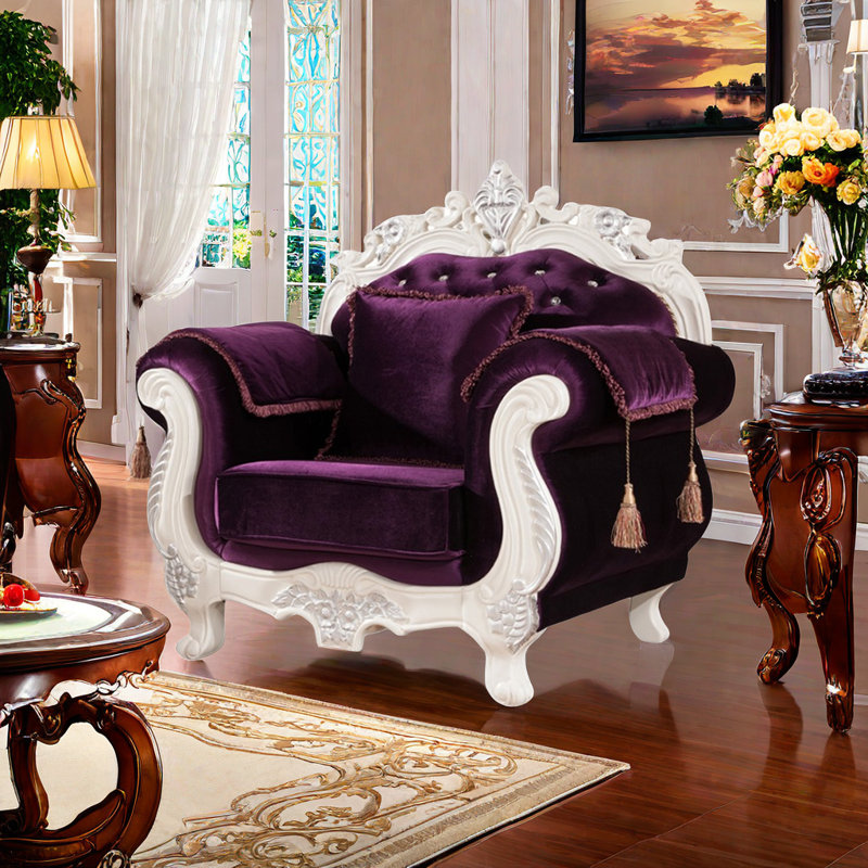 Chaise de luxe en tissu européen