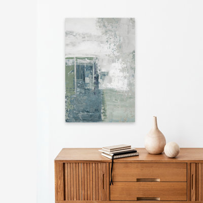 Textured Horizon II - Abstract Textured Modern Geometric Art